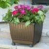 Self-Watering Rolling Planters, 15" -Garden Shop 34 505 d