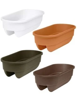 2' X 4' Railing Planter, 25" -Garden Shop 34336 001E tif