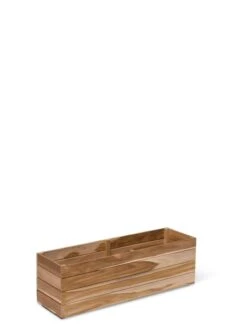 Teak Window Boxes, 8" -Garden Shop 38835 0499 tif