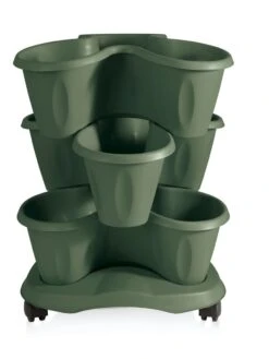 Trifoglio 3-Tier Planter On Wheels 11 Trifoglio 3-Tier Planter On Wheels -Garden Shop 3 4 crop 8613625 03V