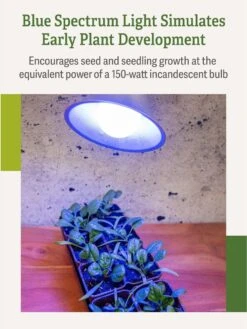 Miracle LED® Grow Light Bulb, Blue -Garden Shop 3 4 crop Miracle Bulb Blue 3