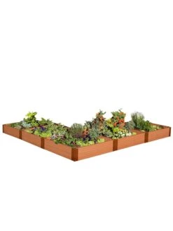 L-Shaped Composite Raised Bed, 12'x12' With 1" Boards -Garden Shop 8588254 04v