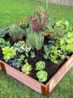 Classic Sienna Composite Raised Bed, 11" High With 2" Board -Garden Shop 8588280 05V tif