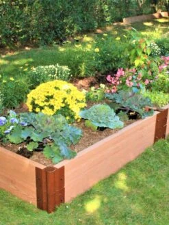 Classic Sienna Composite Raised Bed, 11" High With 2" Board -Garden Shop 8588283 01V tif