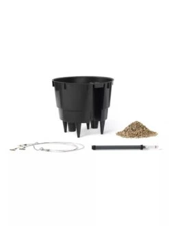 Lechuza® Nido Cottage Wicker Hanging Planter -Garden Shop 8591154WT 001V tif