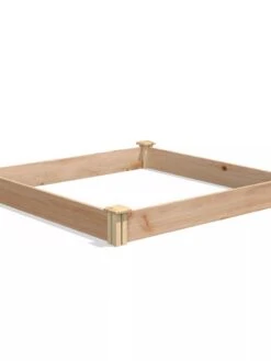 Cedar Raised Garden Bed, 4' X 4' X 6" -Garden Shop 8591724 04V tif