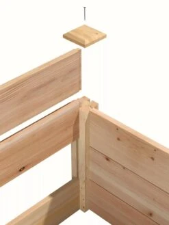 Cedar Raised Garden Bed, 4' X 4' X 6" -Garden Shop 8591724 06V tif