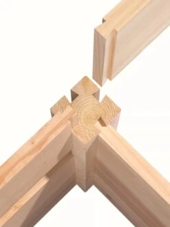 Cedar Raised Garden Bed, 4' X 4' X 6" -Garden Shop 8591724 07V tif