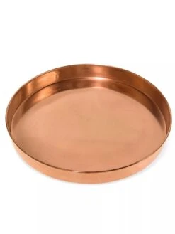 Large Round Copper Plant Tray, 14" -Garden Shop 8593531 1173 tif