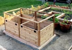 OLT Raised Cedar Garden Bed, 3' X 6' -Garden Shop 8594002 05V tif