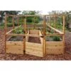 Garden In A Box With Deer Fence, 8' X 12' 2 Garden In A Box With Deer Fence, 8' X 12' -Garden Shop 8594021 01V raised cedar garden bed with deer fence 8 x 12 3 4