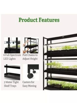 LED SunLite® High Intensity 3-Tier Garden 11 LED SunLite® High Intensity 3-Tier Garden -Garden Shop 8596024 4