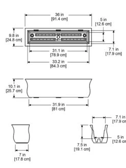 Valencia Window Box, 3' 11 Valencia Window Box, 3' -Garden Shop 8596436 18V tif