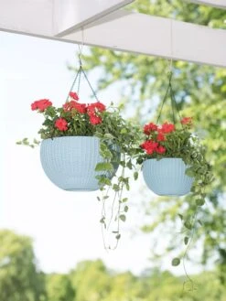 Weave Self-Watering Hanging Basket, 10" -Garden Shop 8596490 2069 tif