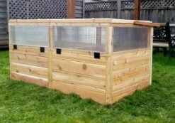 Garden In A Box Cedar Raised Bed With Greenhouse, 3' X 6' 12 Garden In A Box Cedar Raised Bed With Greenhouse, 3' X 6' -Garden Shop 8597082 05V tif