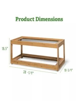 Low Bamboo LED Grow Light Garden -Garden Shop 8597720 1