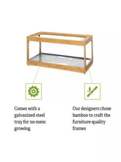 Low Bamboo LED Grow Light Garden -Garden Shop 8597720 5