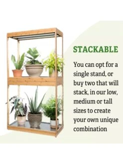 Medium Bamboo LED Grow Light Garden -Garden Shop 8597883 6