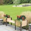 Elevated Cedar Planter Bench Kit, Natural, 90" -Garden Shop 8597992 9634 tif