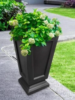 Kensington Self-Watering Tall Patio Planter, 25" -Garden Shop 8598549 01V tif