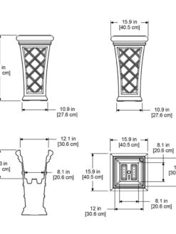 Carolina Self-Watering Tall Planter, 28" 13 Carolina Self-Watering Tall Planter, 28" -Garden Shop 8598645 11V tif