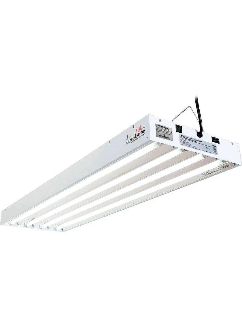 Agrobrite Designer 216W T5 4-Tube Fixture With Bulbs, 4' 2 Agrobrite Designer 216W T5 4-Tube Fixture With Bulbs, 4'