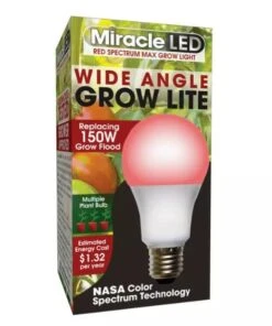 Miracle LED Corded 4-Socket Grow Light Kit With Bulbs, Full Spectrum And Red -Garden Shop 8599032 03V tif