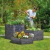 Exaco Hexagonal Raised Garden Bed Planter -Garden Shop 8599285 02V exaco hexagonal plastic raised garden bed planter tif