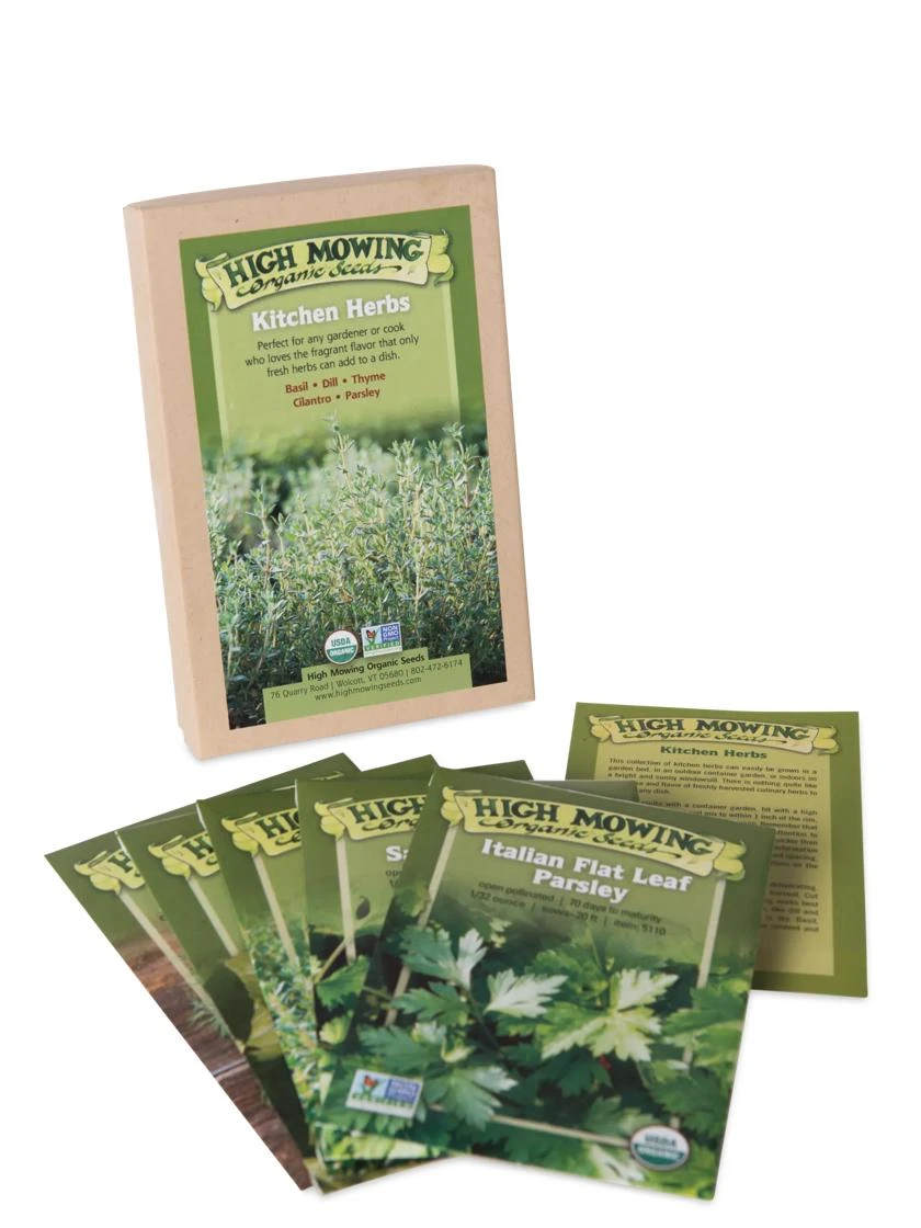 Kitchen Herbs Organic Seed Collection 3 Kitchen Herbs Organic Seed Collection
