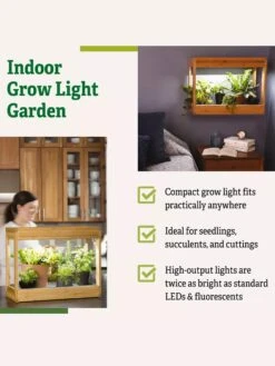 Bamboo Mini LED Grow Light Garden 18 Bamboo Mini LED Grow Light Garden -Garden Shop 8599624 04