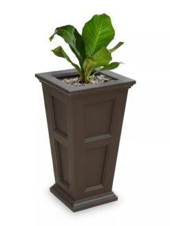 Fairfield Self-Watering Tall Patio Planters, 34” -Garden Shop 8600109 06V tif