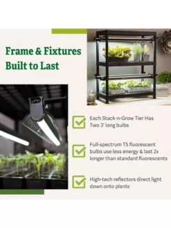 Stack-n-Grow Lights - 2-Tier System -Garden Shop 8608905 7