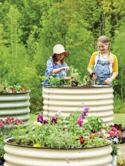 Birdies™ Round Metal Raised Bed, Tall -Garden Shop 8609152 7563 tif