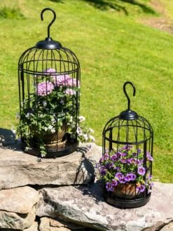 Hanging Birdcage Planter Set -Garden Shop 8609181 0374 tif