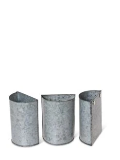 Mini Magnetic Galvanized Planter Pockets, Set Of 3 7 Mini Magnetic Galvanized Planter Pockets, Set Of 3 -Garden Shop 8609216 8714 tif