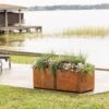 Corten Steel Modular Raised Bed, 2'x4' -Garden Shop 8610702 0033 tif