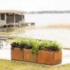 Corten Steel Modular Raised Bed, 2'x6' -Garden Shop 8610703 0023 tif