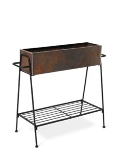 Rectangular Corten Planter And Stand -Garden Shop 8611028 1245 tif