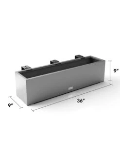 Veradek Metallic Series Railing Planters -Garden Shop 8611610 19v