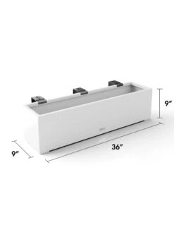 Veradek Metallic Series Railing Planters -Garden Shop 8611610 28v