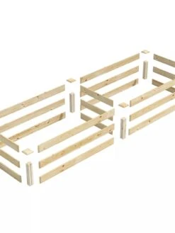 Pine Raised Garden Bed, 2' X 8' -Garden Shop 8612244 01V jpg