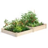 2-Tier Pine Raised Garden Bed, 4'x8' -Garden Shop 8612253 02v 2 tier pine raised garden bed 4x8 feet
