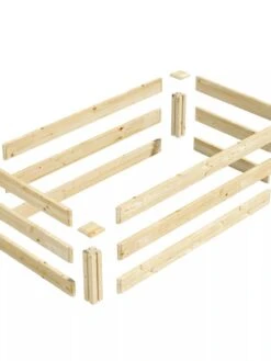 Pine Raised Garden Bed, 2'x4'x10.5" High -Garden Shop 8612256 01V jpg