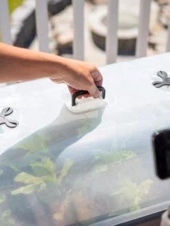 Self-Watering Standing Salad Planter With Cloche -Garden Shop 8612702 2036 tif