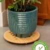Bamboo Plant Caddy Round, 15.75" -Garden Shop 8612716 14