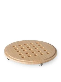Bamboo Plant Caddy Round, 15.75" -Garden Shop 8612716 204 tif
