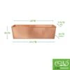 Achla Designs Solid Copper Flower Box, Large 1 Achla Designs Solid Copper Flower Box, Large -Garden Shop 8612919 01v achla designs solid copper flower box large