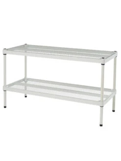 MeshWorks © Stacking Plant Shelves -Garden Shop 8613018 02v meshworks stacking plant shelves white