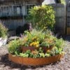 Birdies™ Corten Steel Round Raised Bed, Large, Low -Garden Shop 8613290 0099 birdies corten steel tiered round raised bed kit