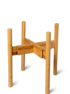 Adjustable Bamboo Plant Stand, Set Of 2 -Garden Shop 8613292 7071